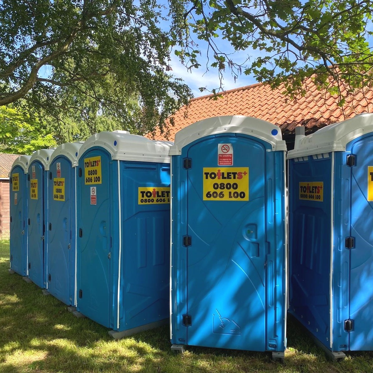 portable toilets in park